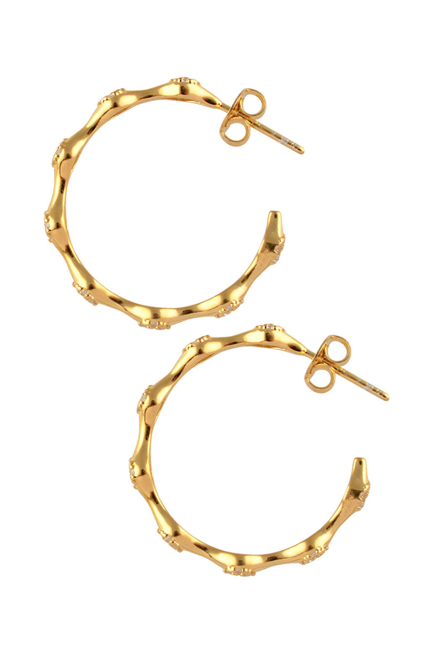 Enchnated Infinity Golden Hoop Earrings