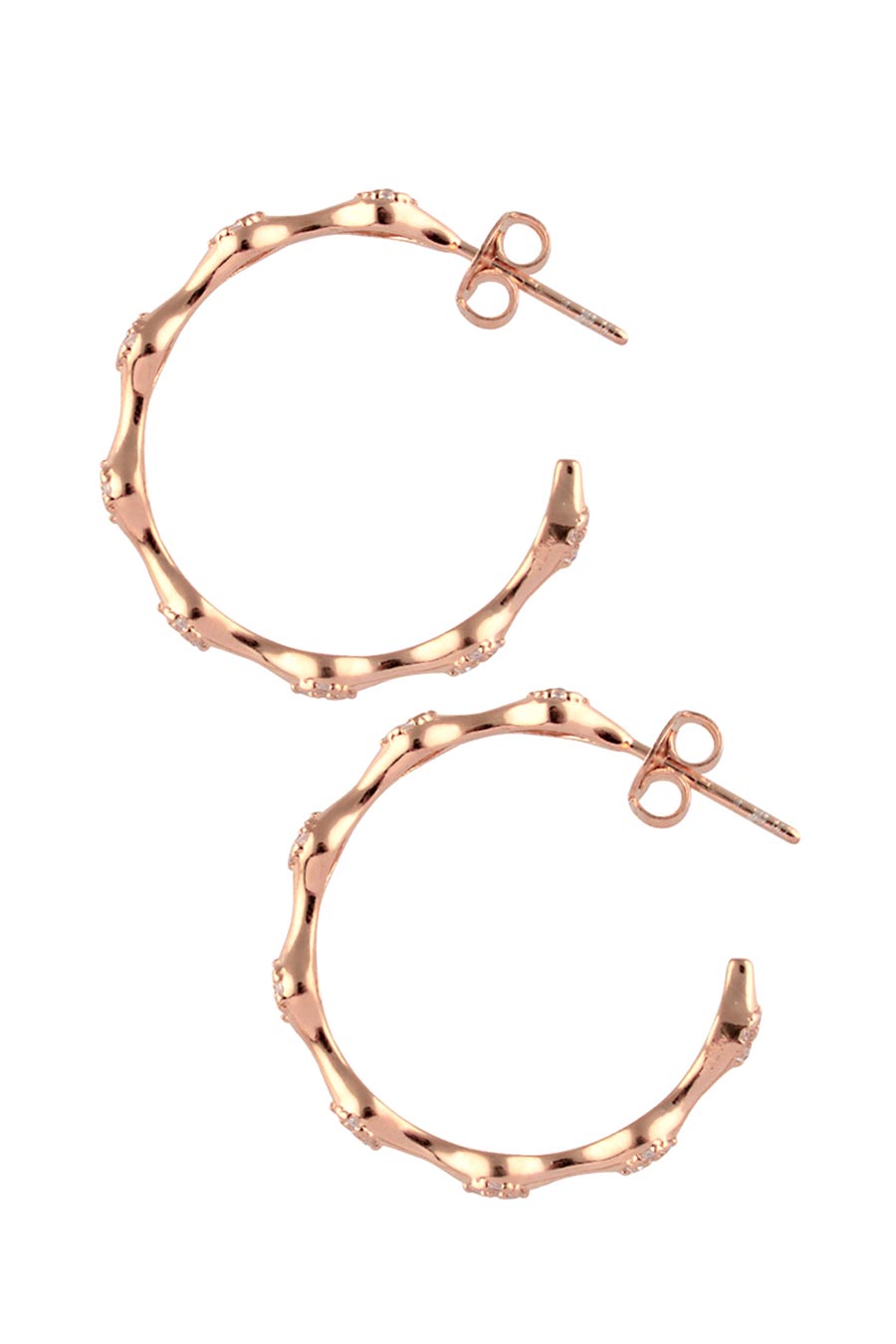 Enchnated Infinity Rose Gold Hoop Earrings