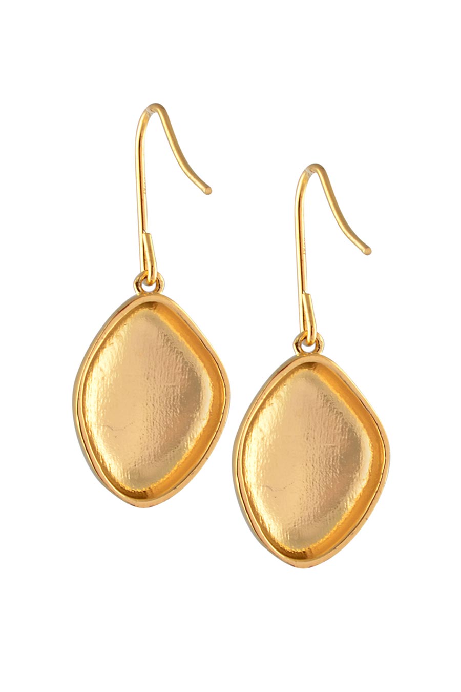 Golden Metal Head Dangler Earrings