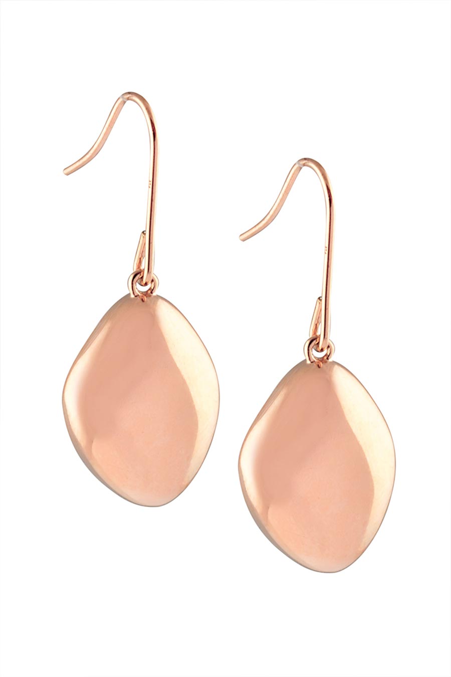 Rose Gold Metal Head Dangler Earrings