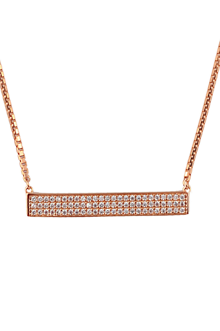 Enchanted Bar Rose Gold Necklace