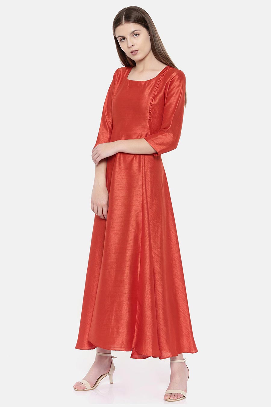 Rust Orange Dress