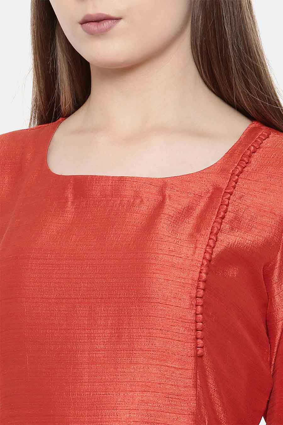 Rust Orange Dress