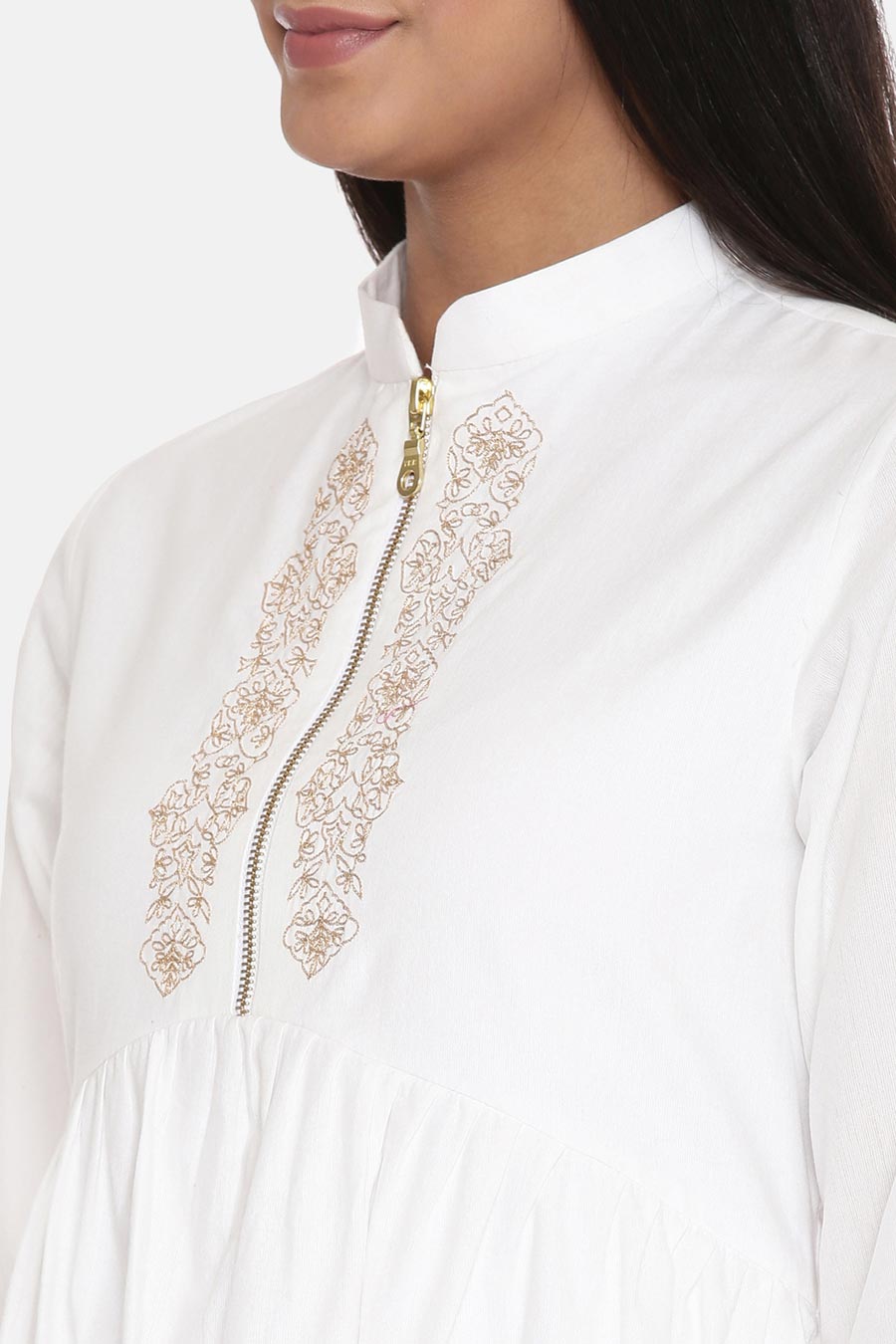 White Embroidered Dress