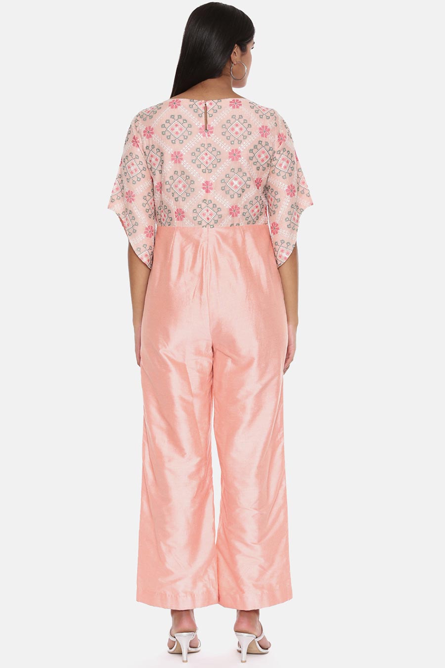 Pink Printed Jumpsuit