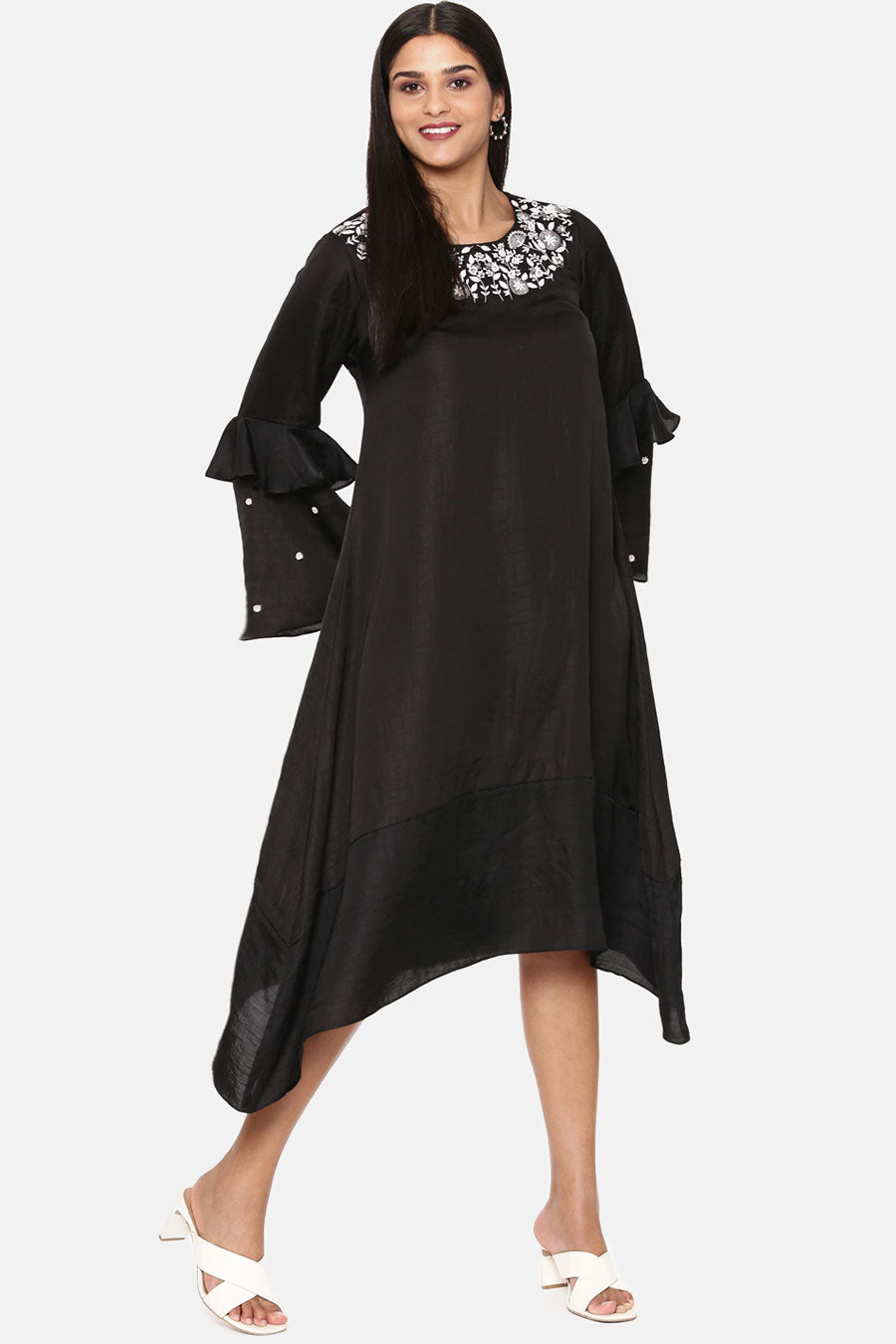 Black Embroidered Dress