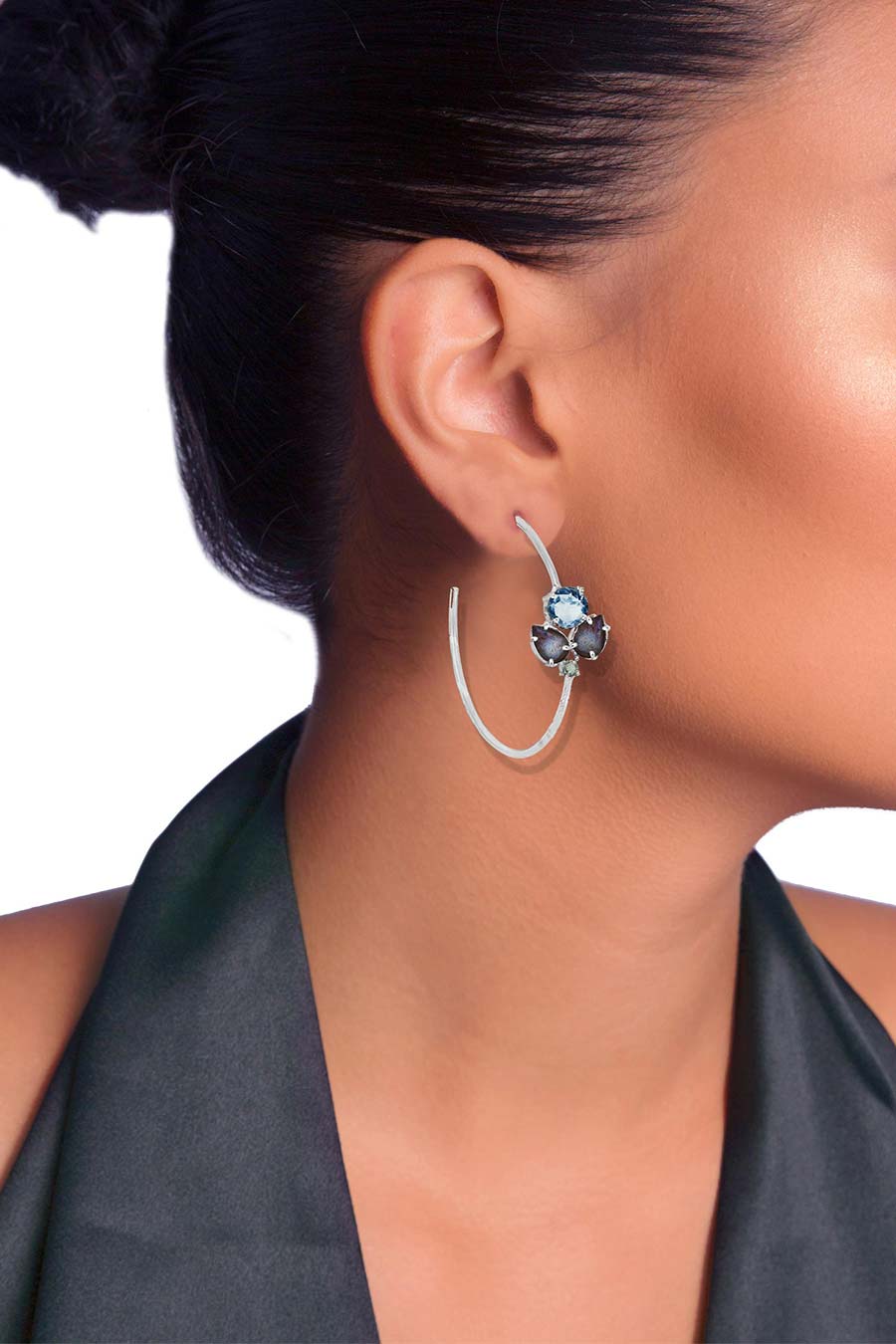 Bluette Demi Hoop Earrings