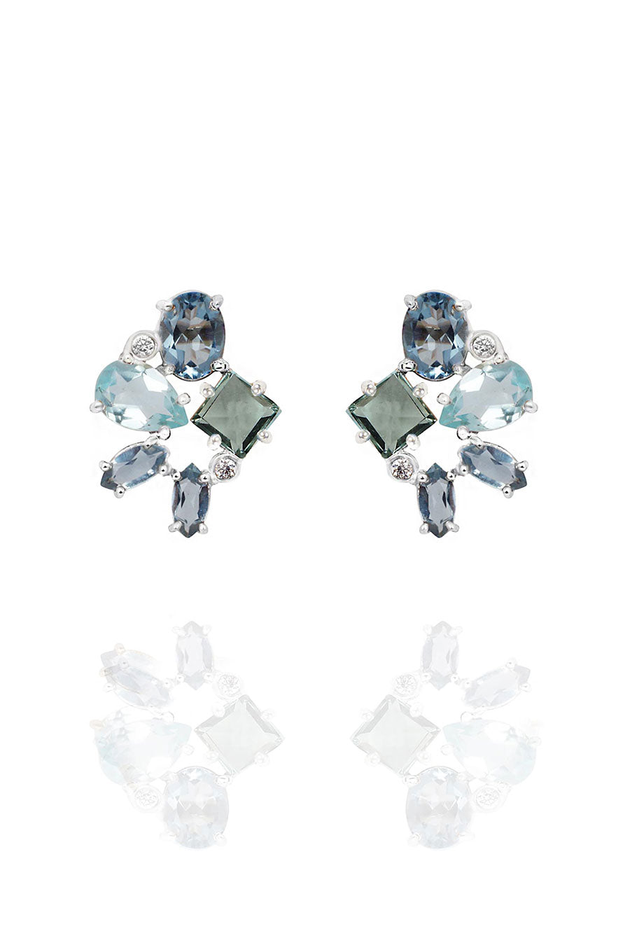 Bluette Mariko Cluster Stud Earrings