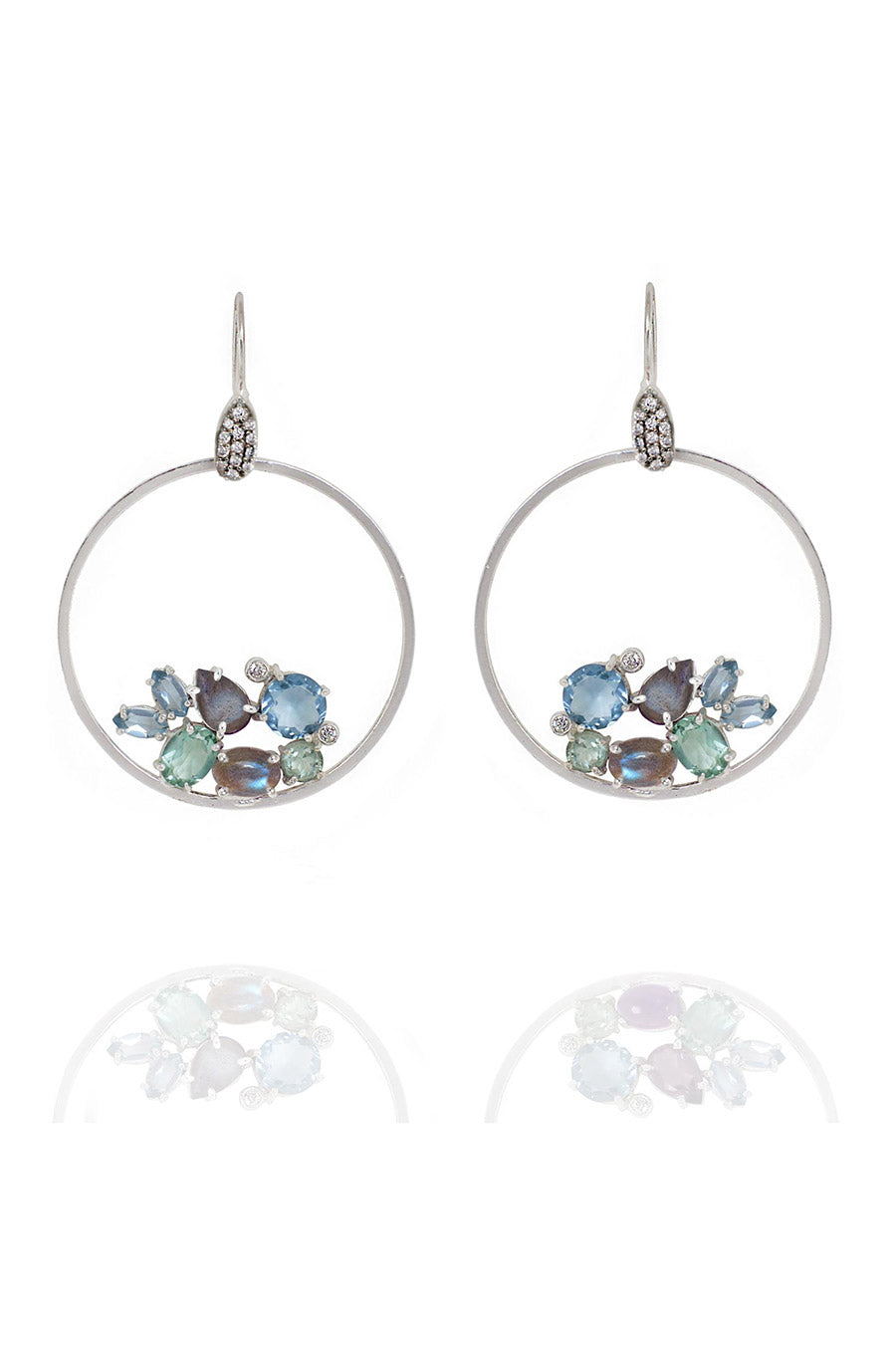 Bluette Cradle Hoop Earrings