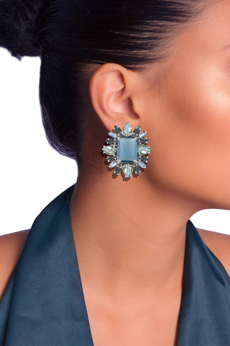 Bluette Statement Stud Earrings