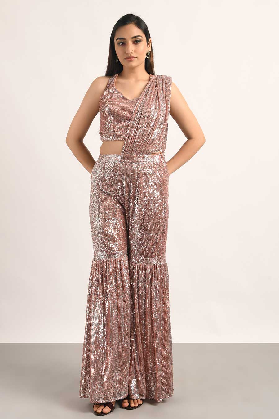 Pink Sequinned Co-Ord Set