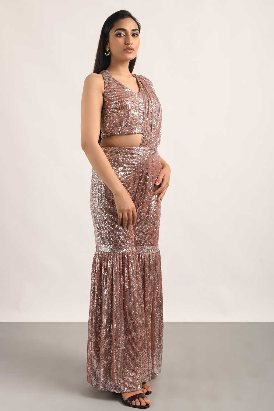 Pink Sequinned Co-Ord Set