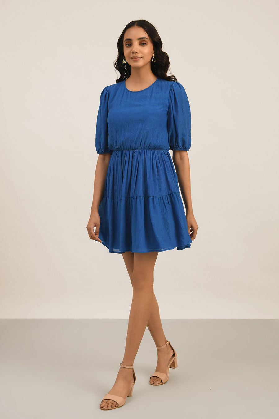 Blue Tier Dress