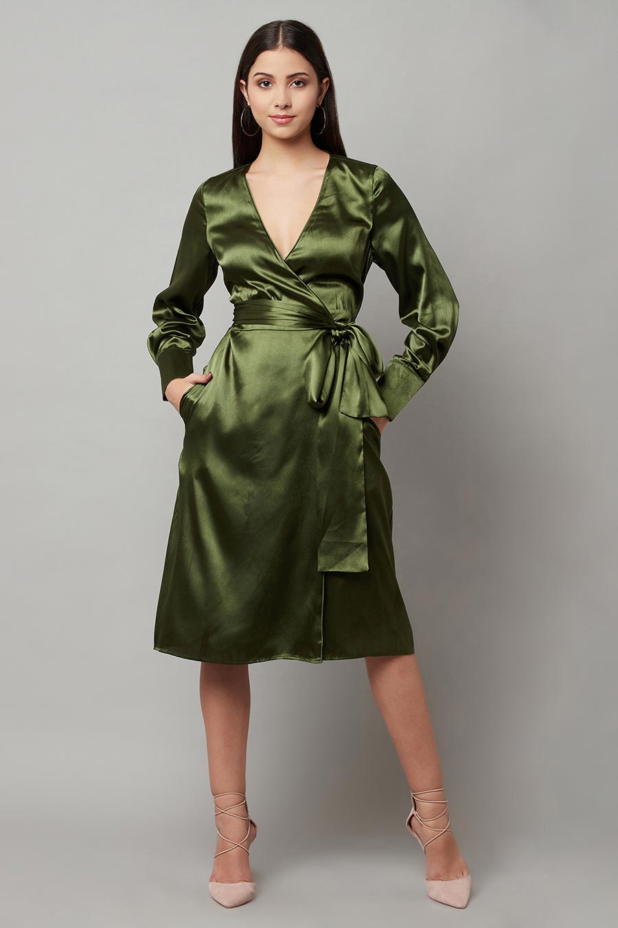 Green Wrap Dress