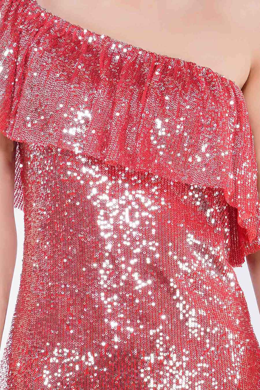 Red Off Shoulder Dress