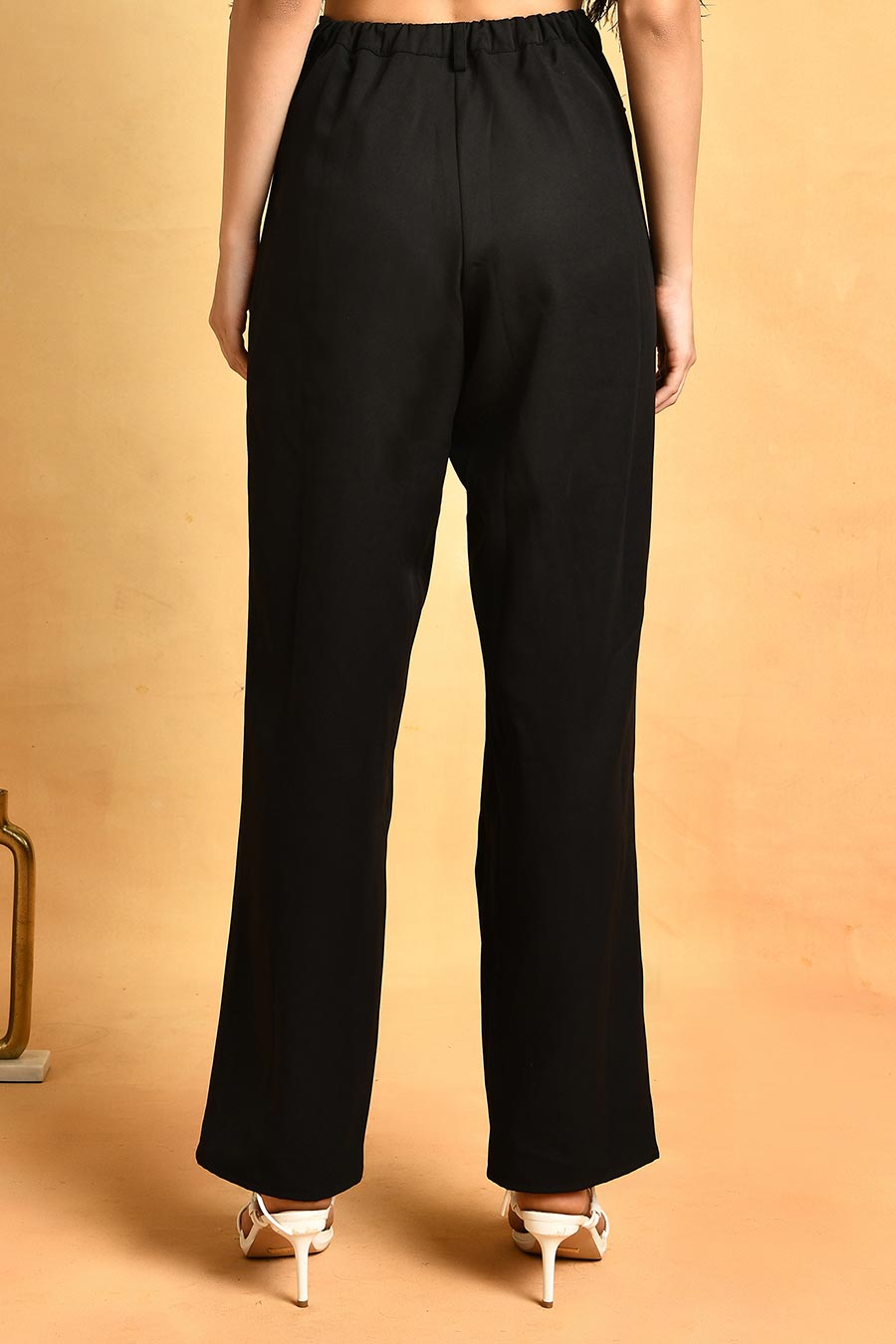 Black Cut-Out Pants