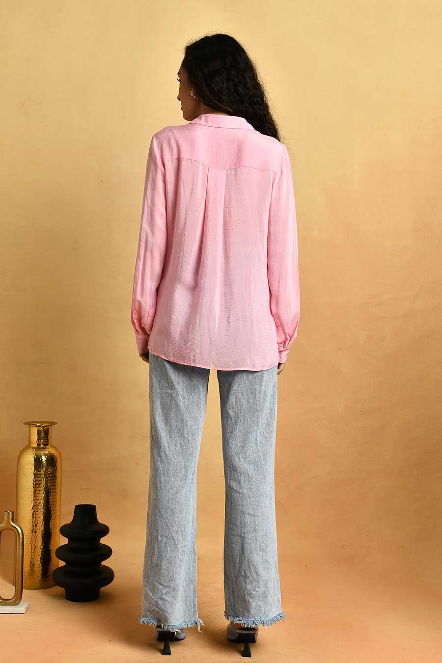 Pink Embellished Shirt