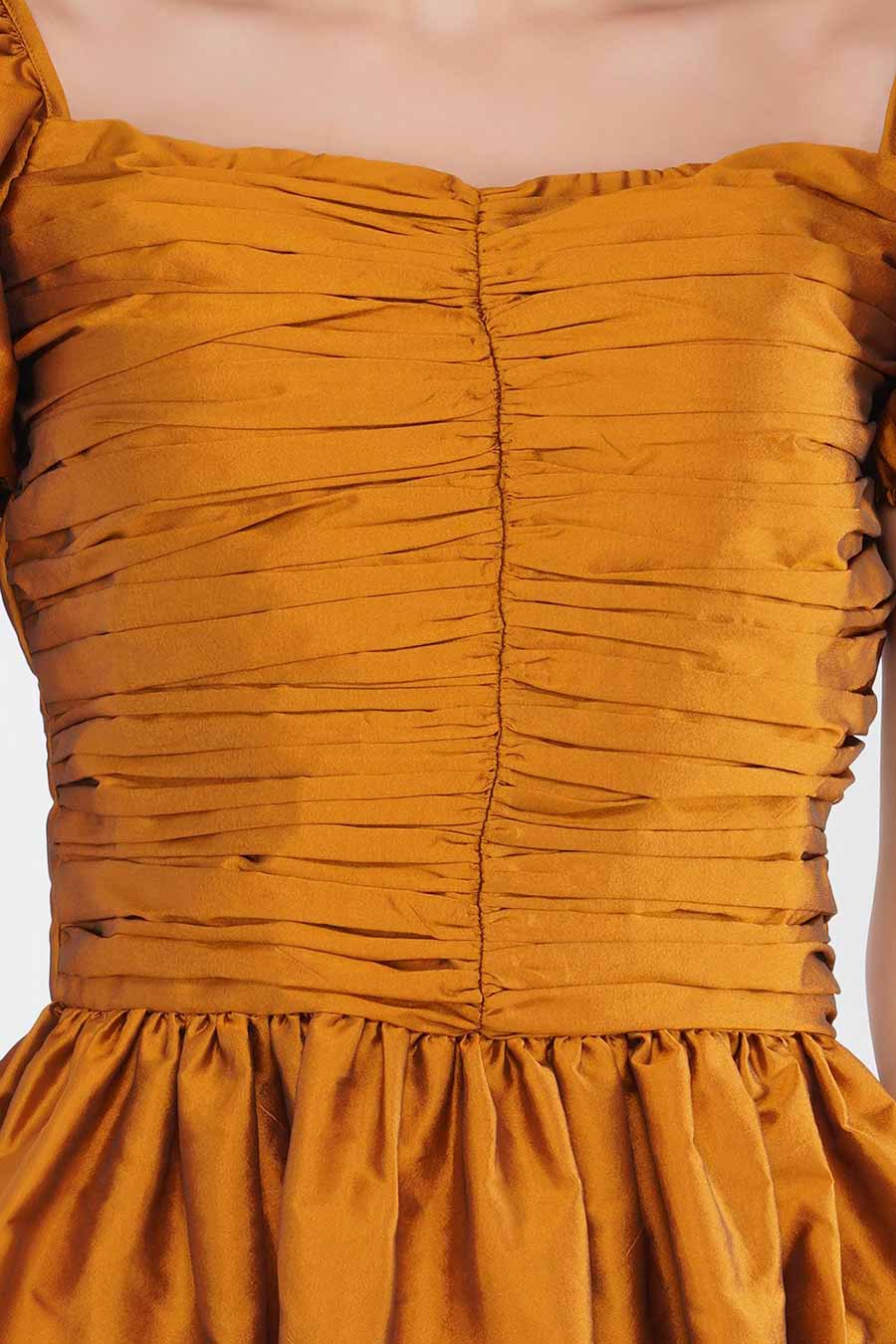 Mustard Ruched Top