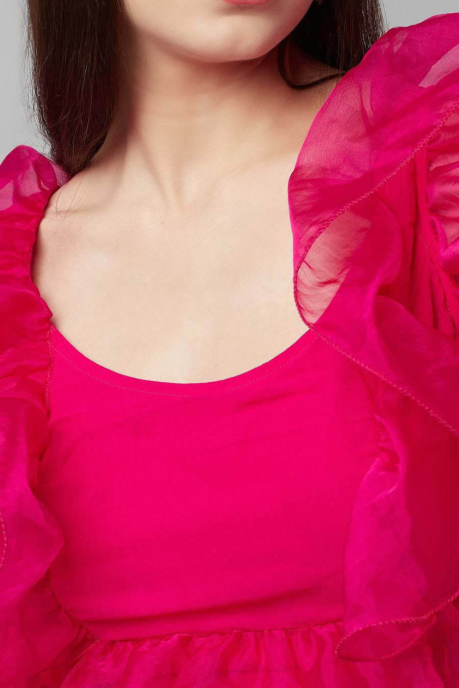 Pink Ruffle Top