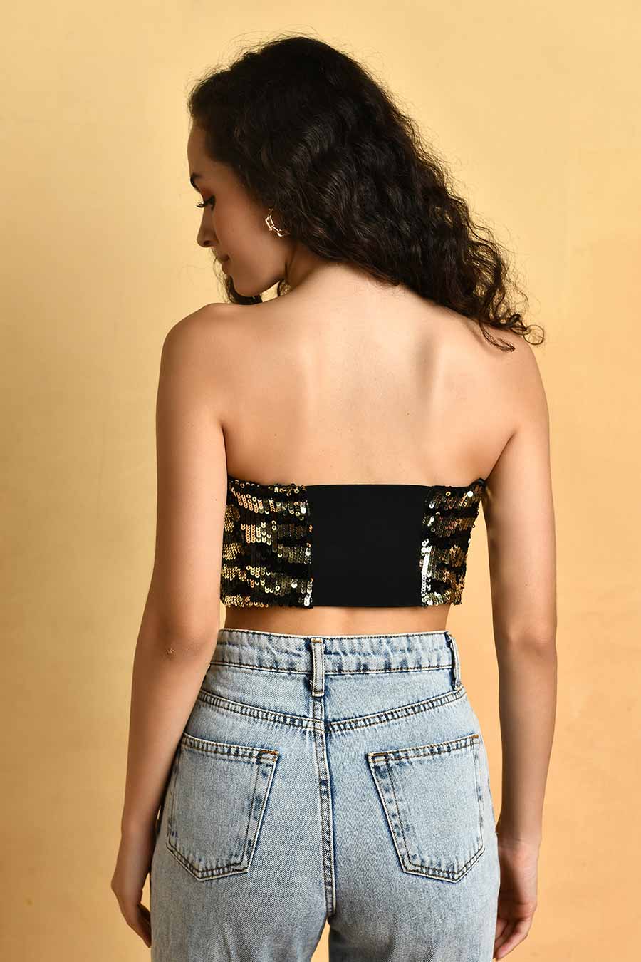 Gold Sequinned Top