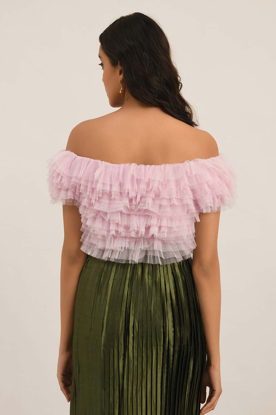 Pink Ruffle Top