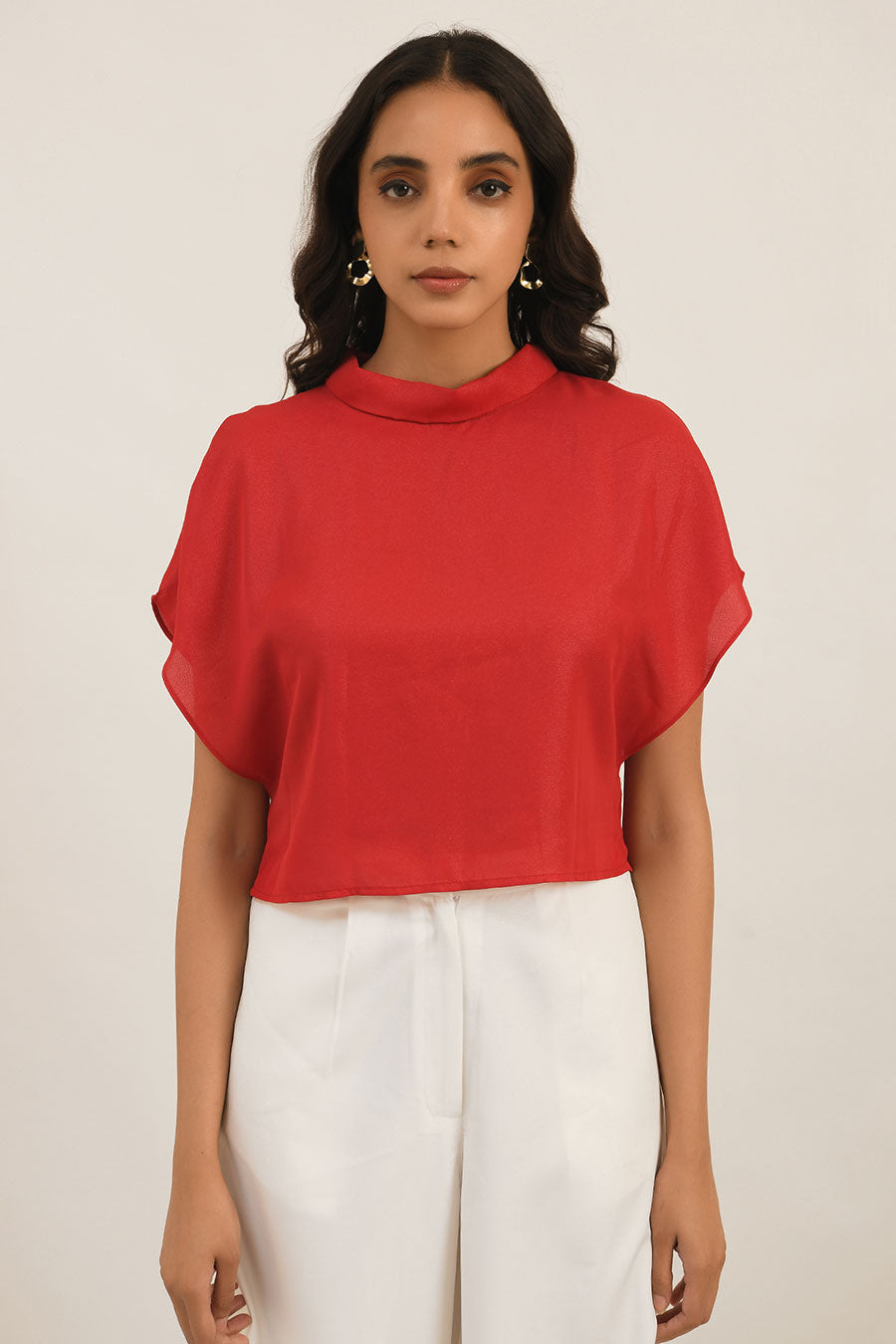 Red Top With Back Button