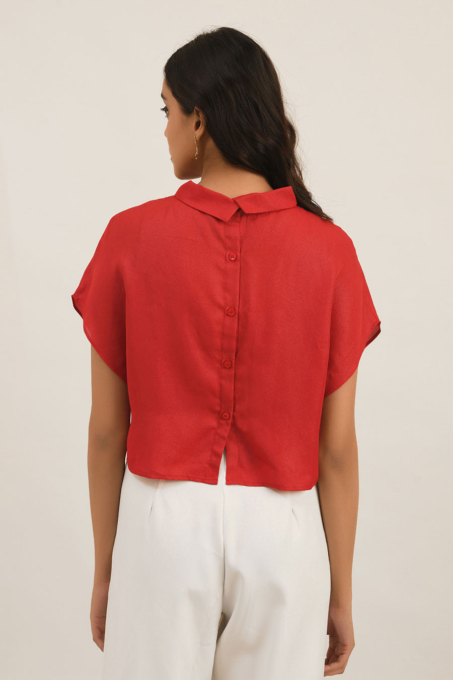 Red Top With Back Button
