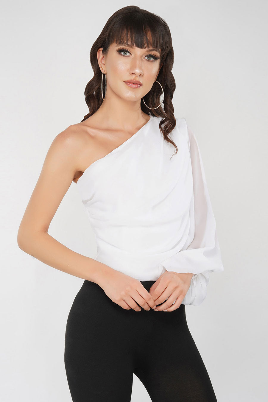 White Off Shoulder Top