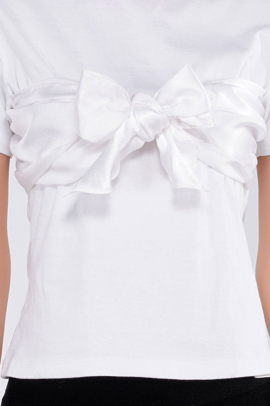 White Bow Tie T-Shirt