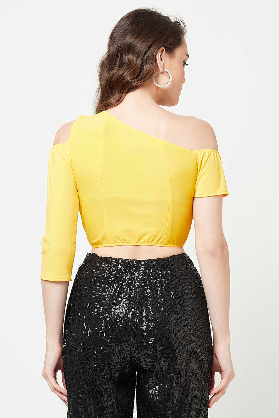 Yellow Cut Out Top