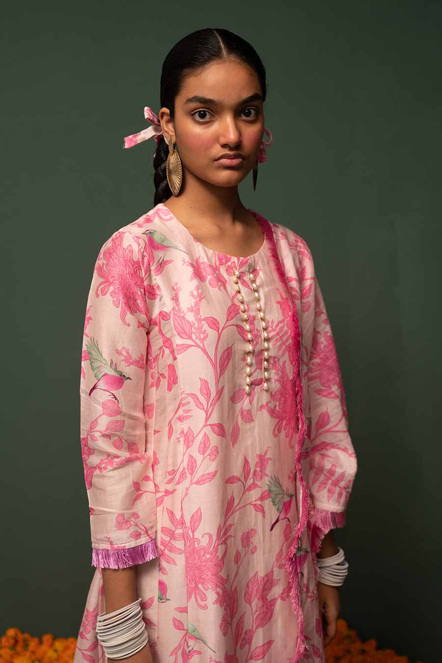 Masakali Pink Printed Kurta Set