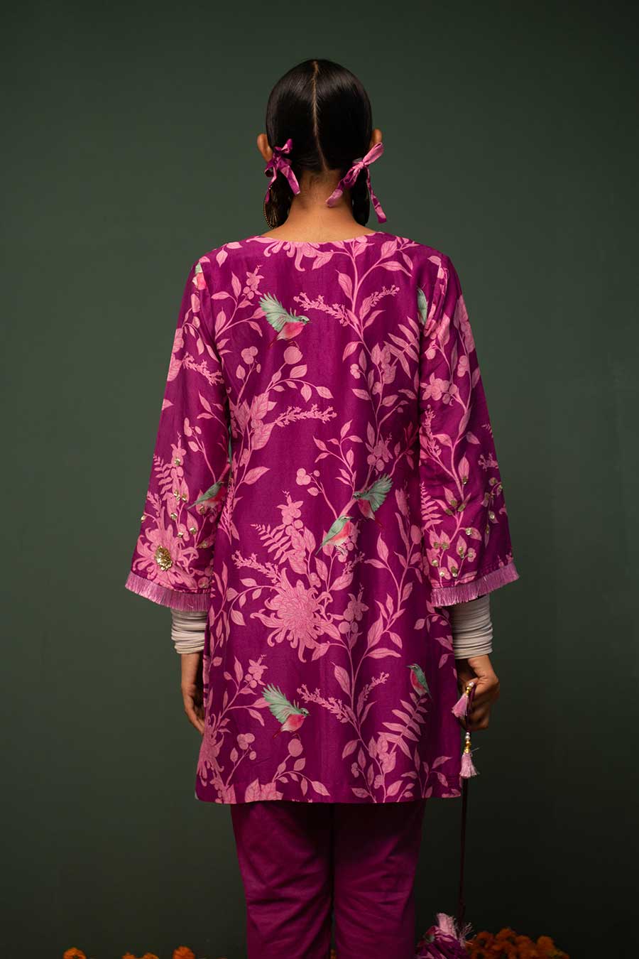 Masakali Magenta Short Kurta Set