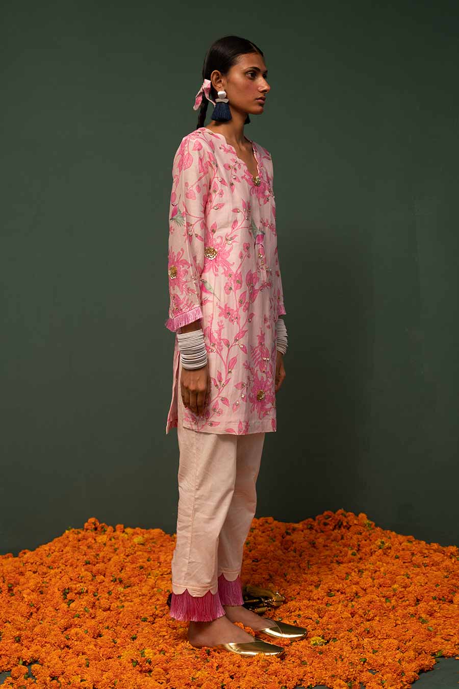 Masakali Pink Short Kurta Set