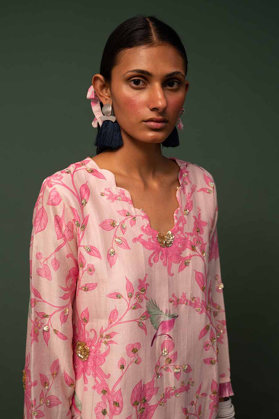 Masakali Pink Short Kurta Set