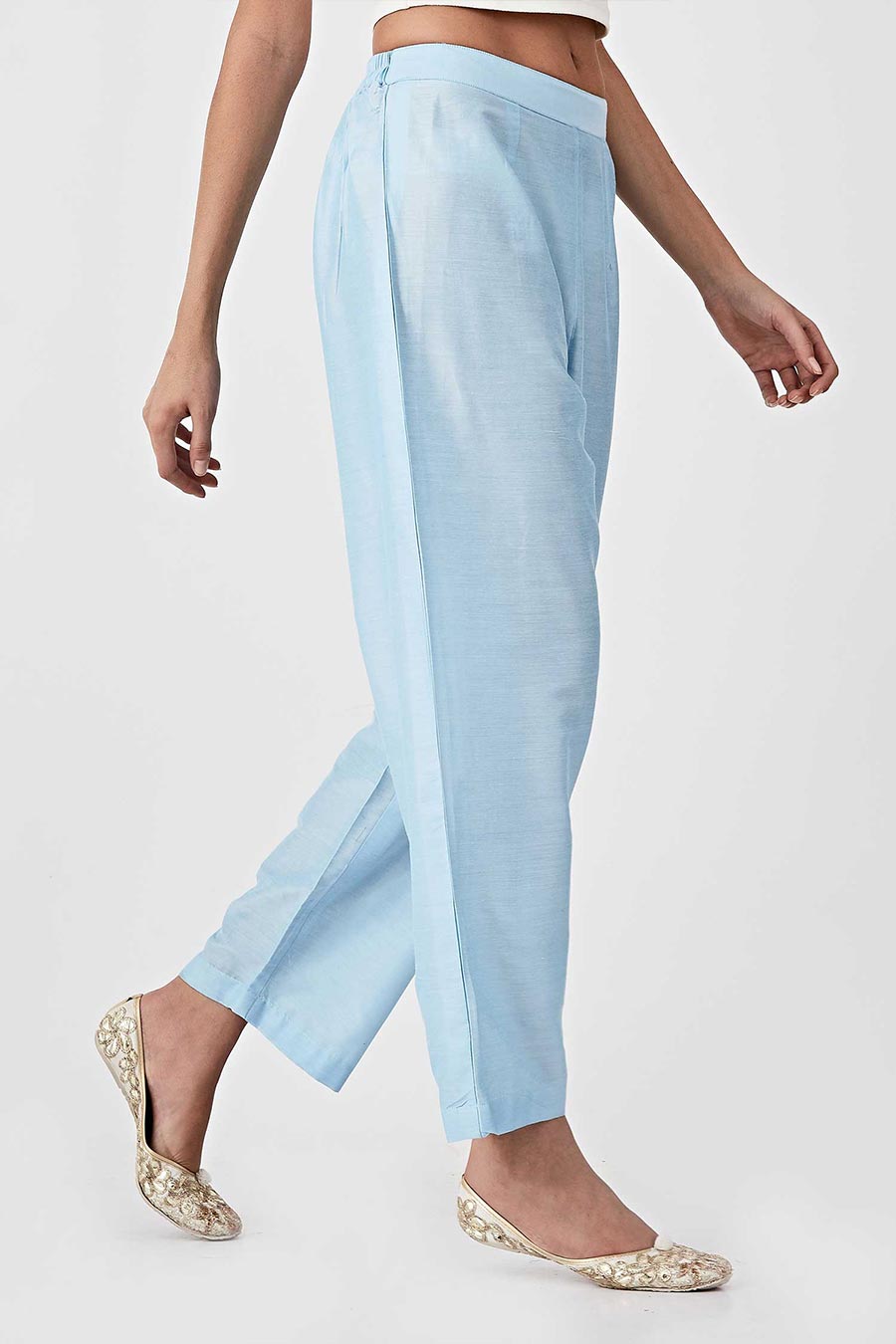 Blue Handblock Print Kurta & Pant Set