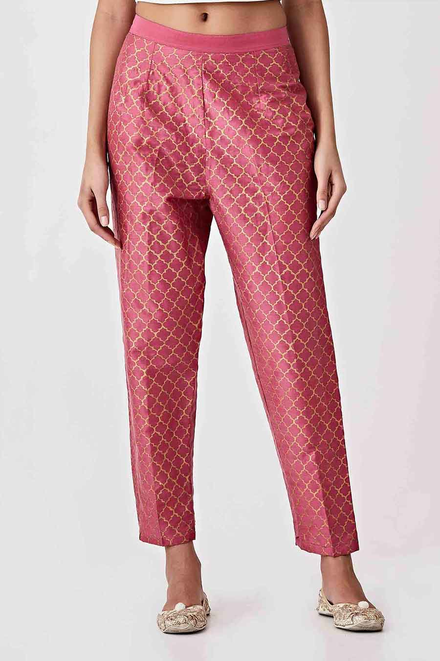 Plum Handblock Print Kurta & Pant Set