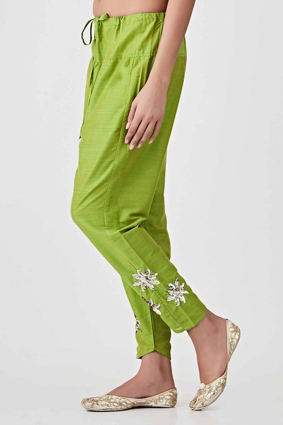 Yellow & Green Ombre Kurta Set (Set of 3)