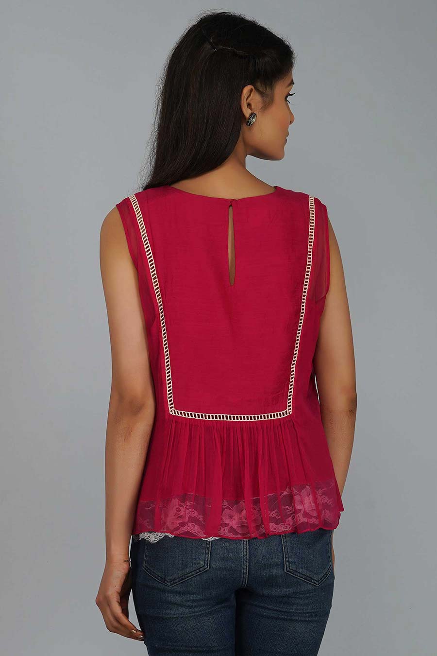 Suzani Flower Pink Buti Top
