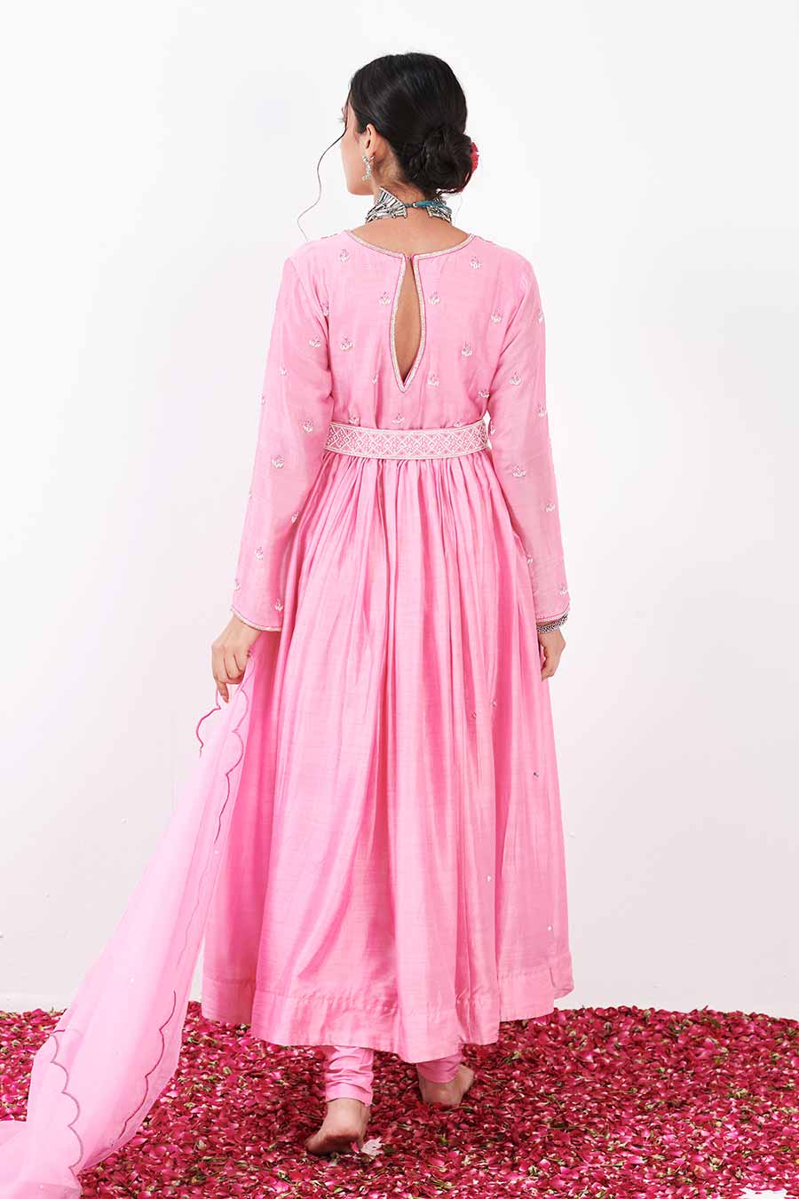 Aarna Baby Pink Anarkali set