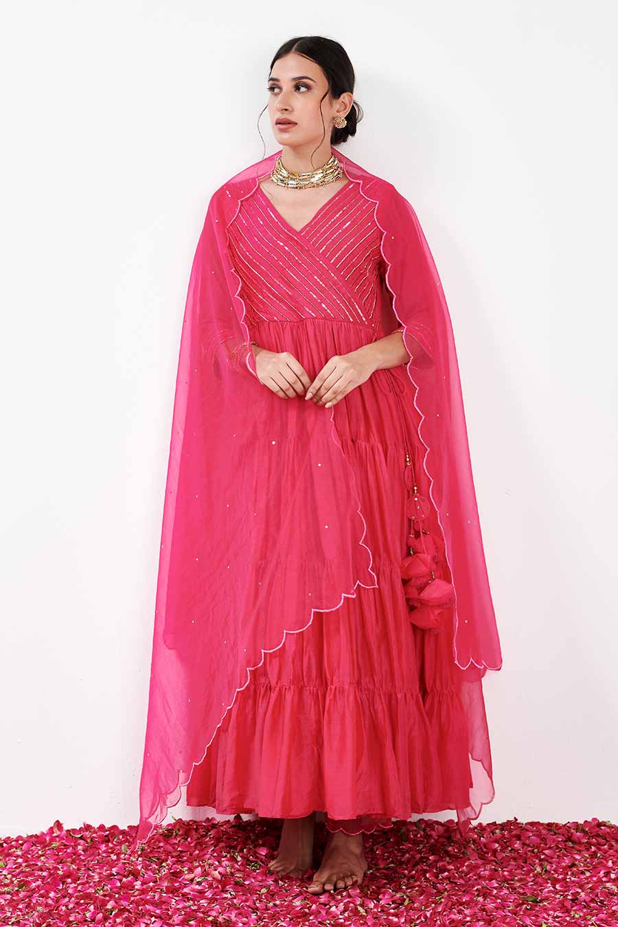 Aanya Pink Anarkali Set