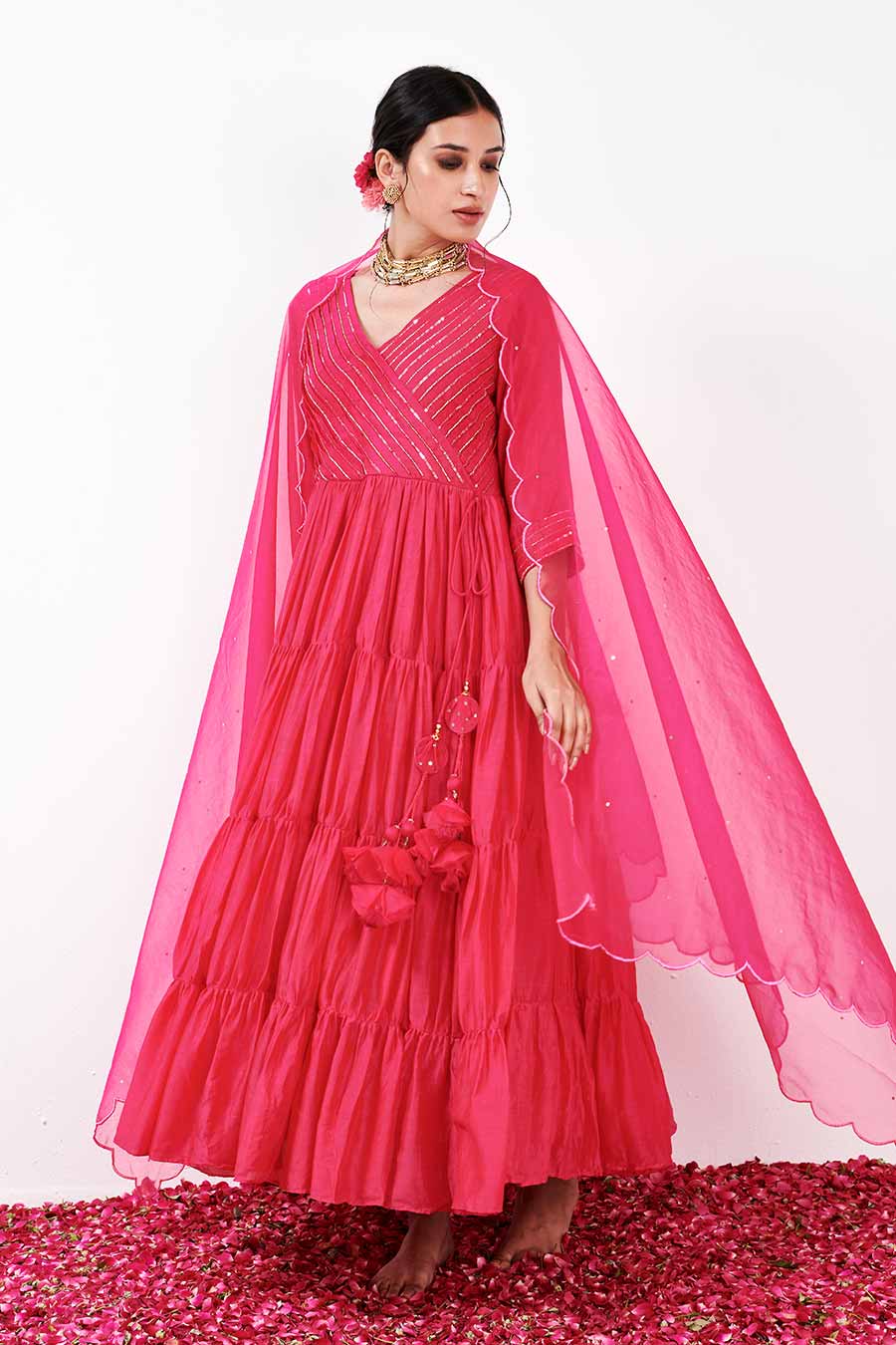 Aanya Pink Anarkali Set