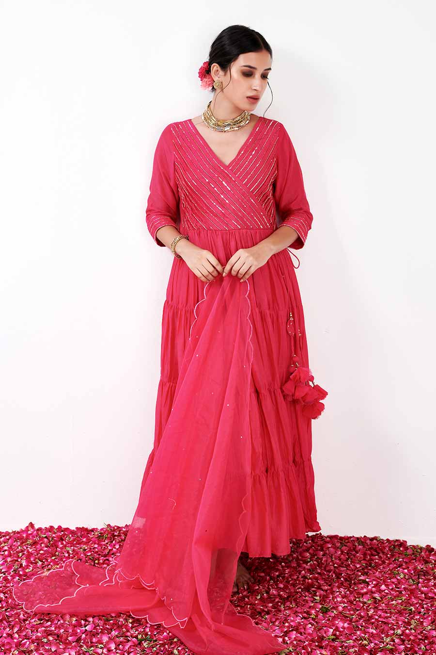 Aanya Pink Anarkali Set