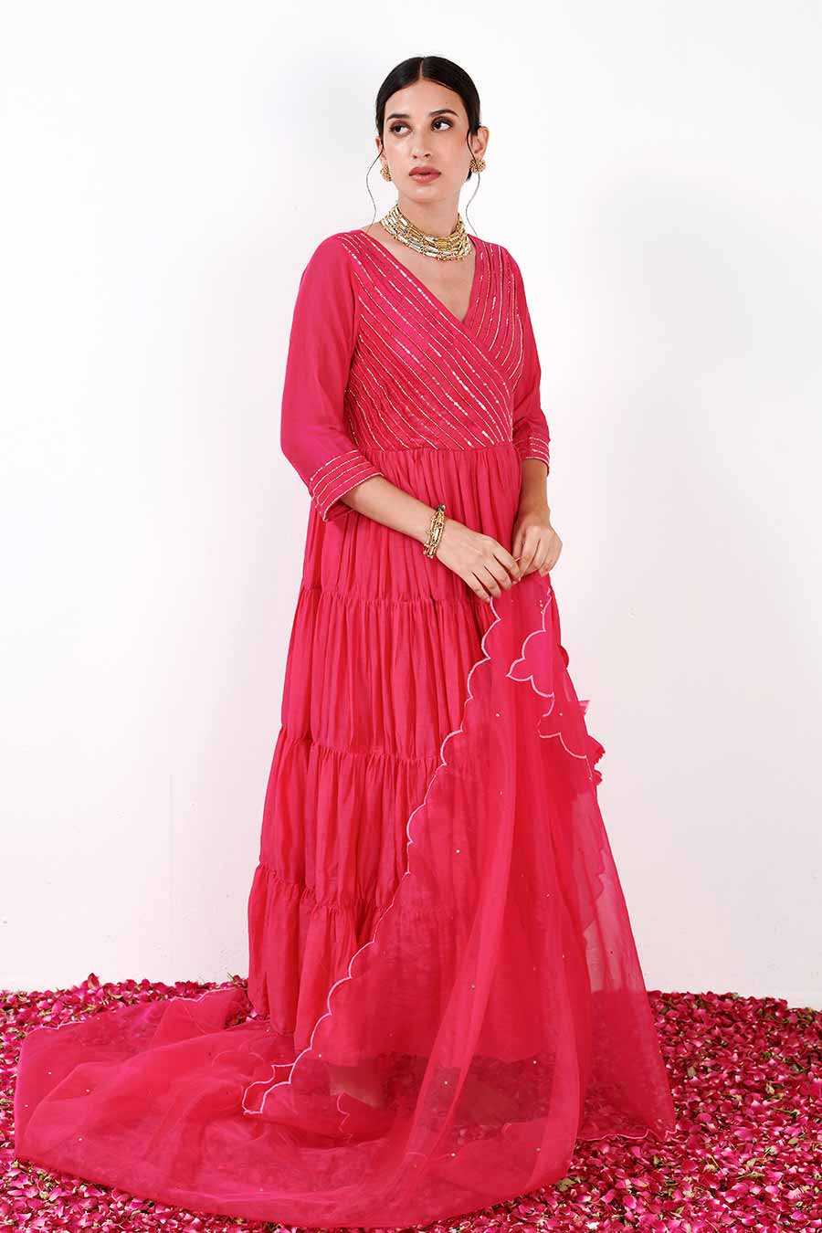 Aanya Pink Anarkali Set