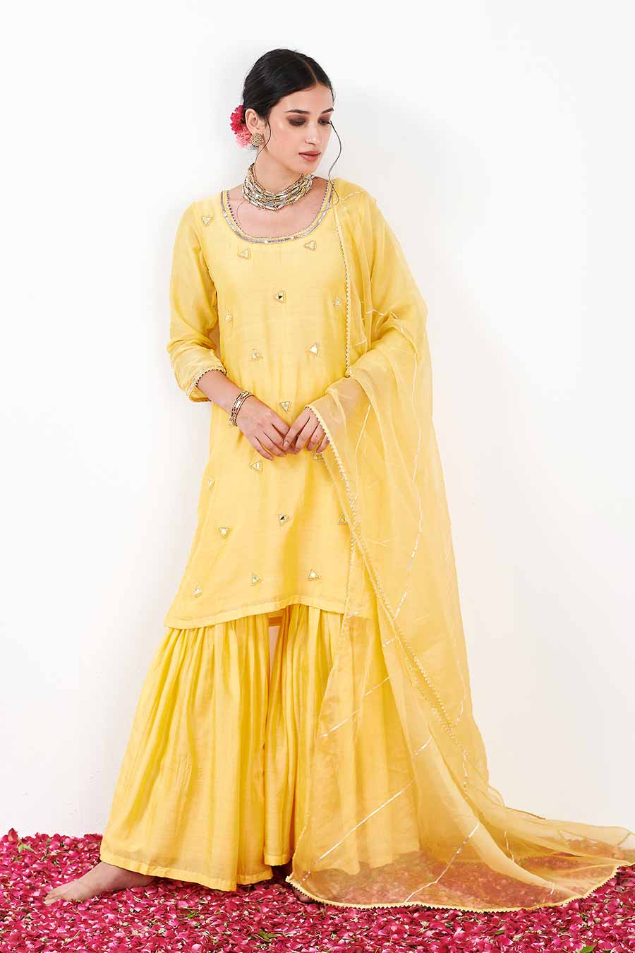 Kalki Yellow Sharara Set