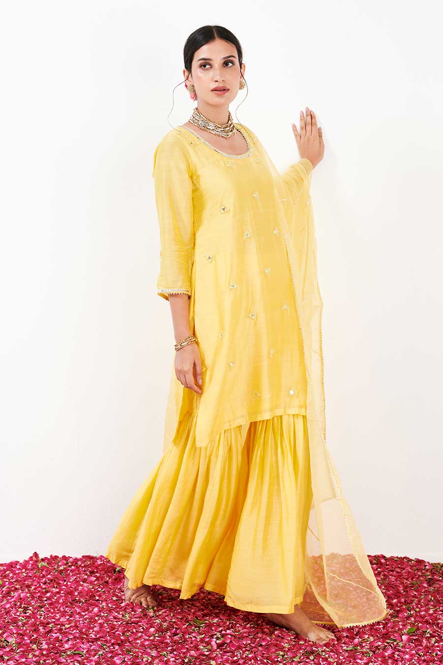 Kalki Yellow Sharara Set