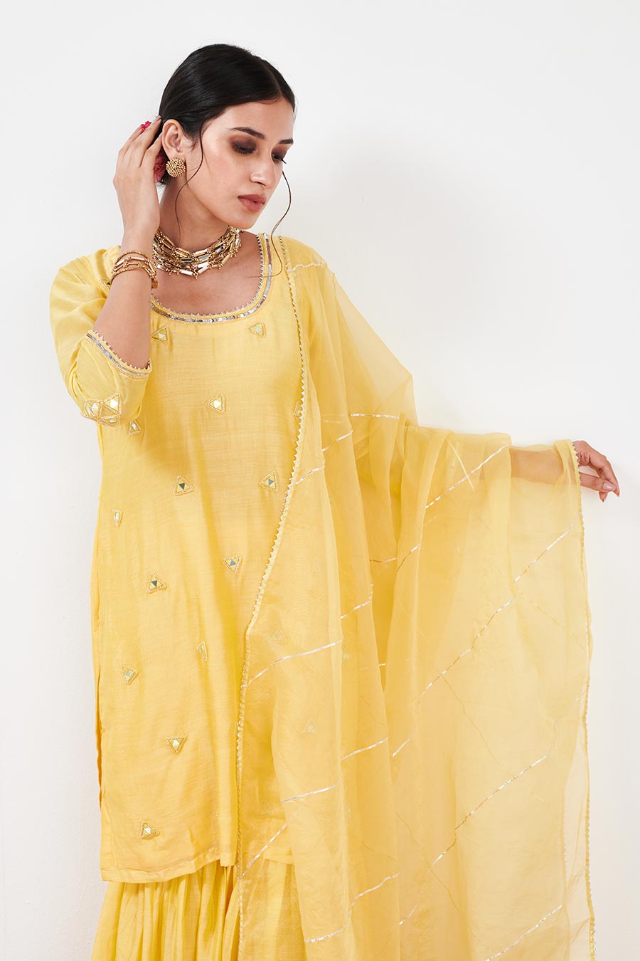 Kalki Yellow Sharara Set