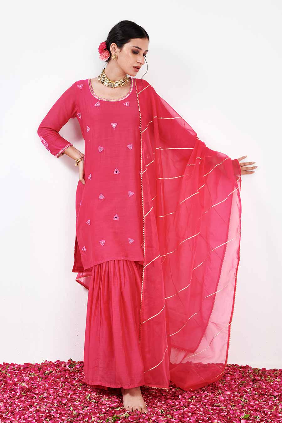 Kalki Pink Sharara Set