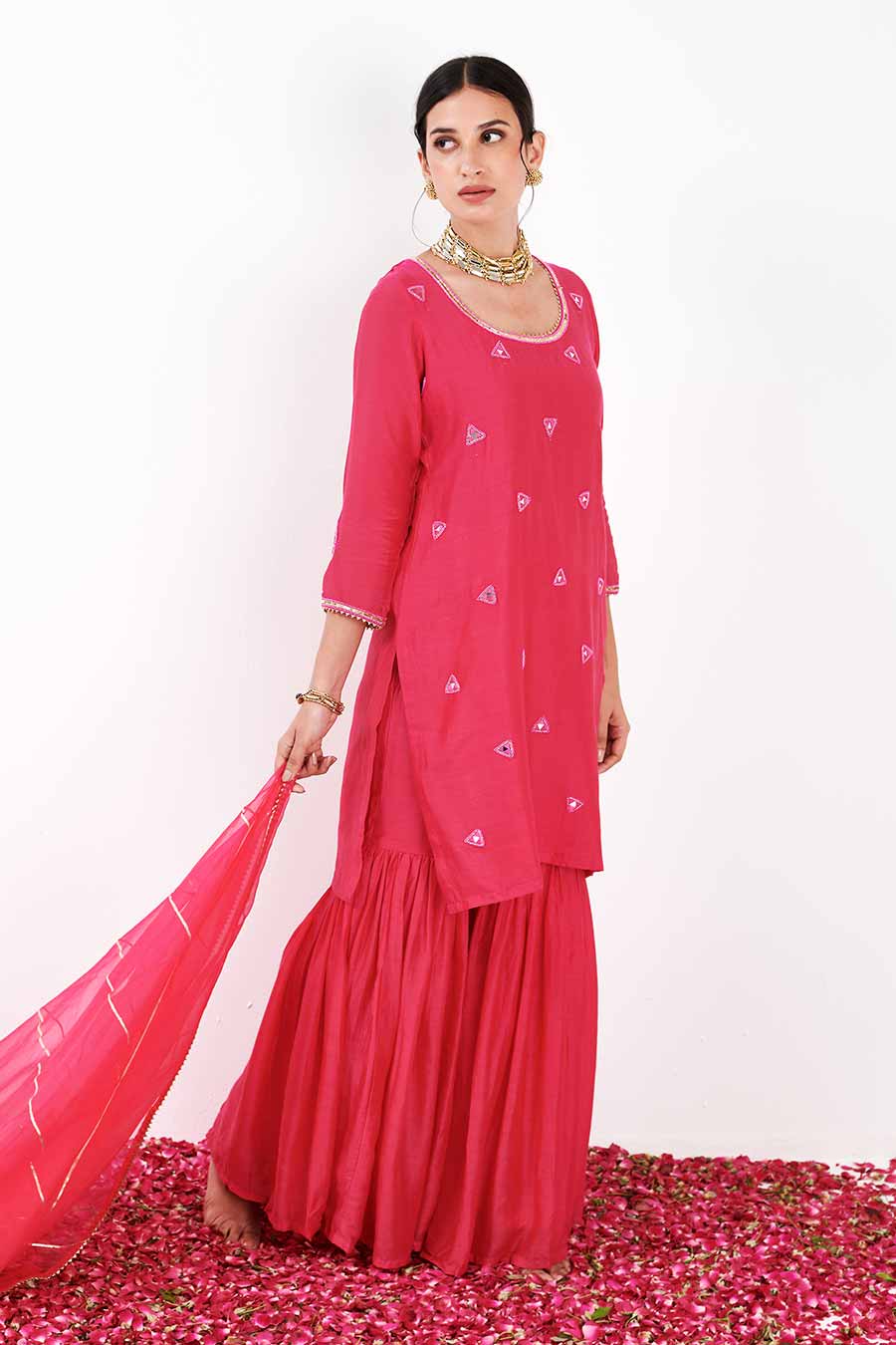 Kalki Pink Sharara Set