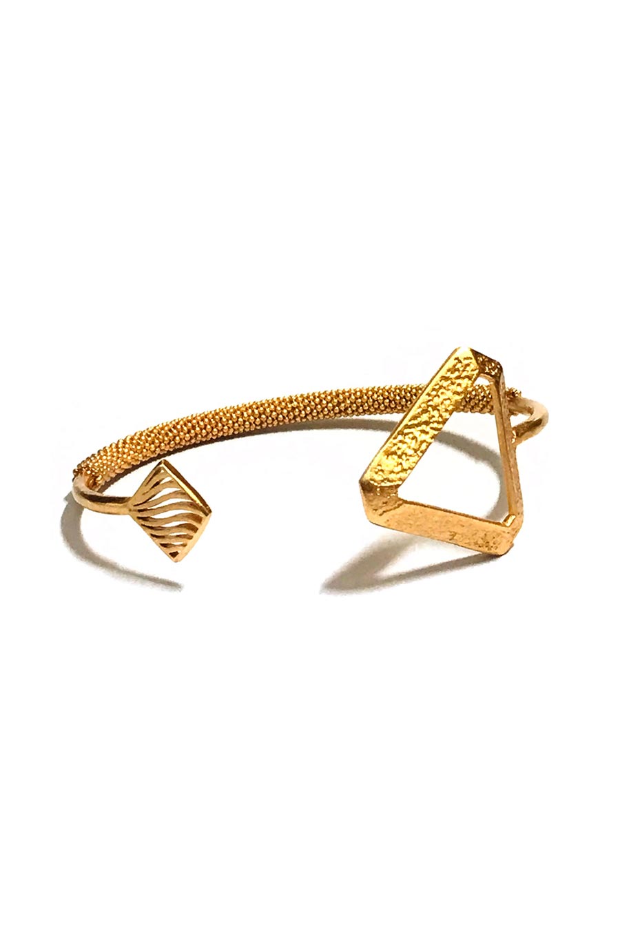 Geometric Gold Plated Bracelet