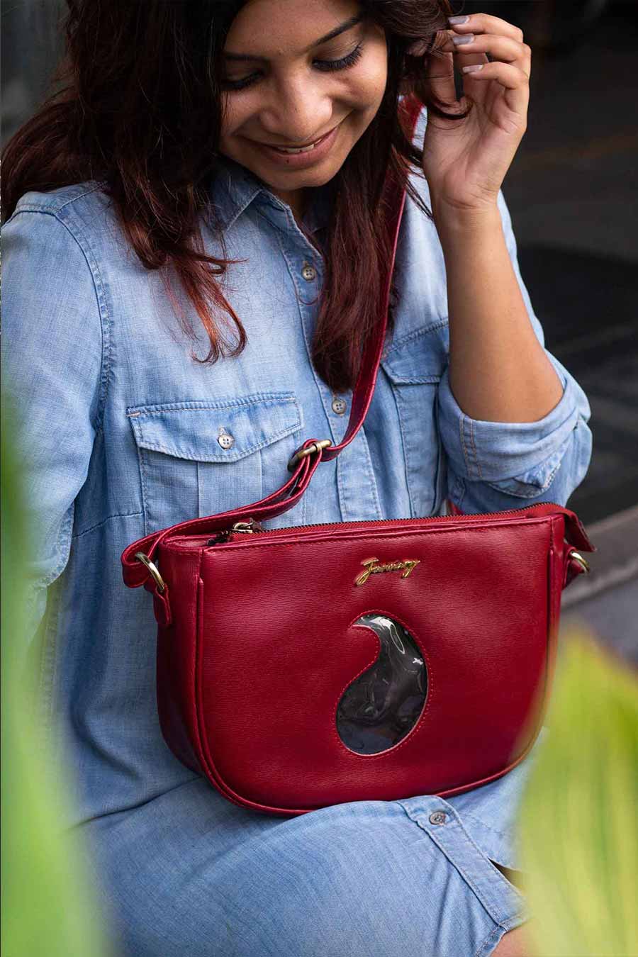 Red Paisley Bag